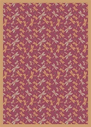 Dragonflies Wall-to-Wall Carpet - Rose - 13'6" - JC437W02 - Joy Carpets