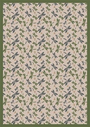 Dragonflies Wall-to-Wall Carpet - Beige - 13'6" - JC437W04 - Joy Carpets