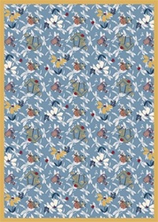 Flower Garden Rug - Blue - Rectangle - 3'10" x 5'4" - JC438B01 - Joy Carpets