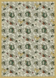 Flower Garden Rug - Taupe - Rectangle - 7'8" x 10'9" - JC438D06 - Joy Carpets