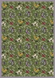 Flower Garden Wall-to-Wall Carpet - Green - 13'6" - JC438W03 - Joy Carpets