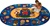 Sign, Say & Play Rug - Oval - 6'9" x 9'5" - CFK1706 - Carpets for Kids