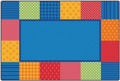 KIDSoft Pattern Blocks Rug - Primary - CFK1954, CFK1956, CFK1958 - Carpets for Kids