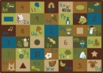 Learning Blocks Rug - Nature - Rectangle - 8'4" x 11'8" - CFK37712 - Carpets for Kids