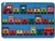 Alphabet Train Rug - Rectangle - 4' x 6' - CFK4815 - Carpets for Kids