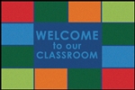 Classroom Welcome Value Rug - Rectangle - 4' x 6' - CFK4860 - RTR Kids Rugs