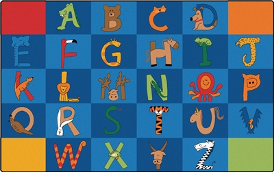 A to Z Animals Rug - CFK55XX - Carpets for Kids