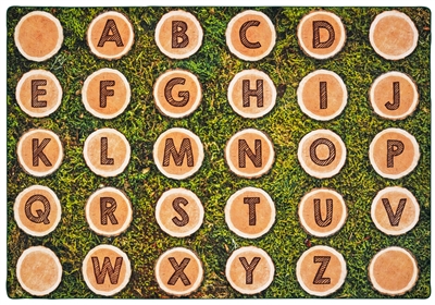 Alphabet Tree Rounds Pixel Perfect Seating Rug