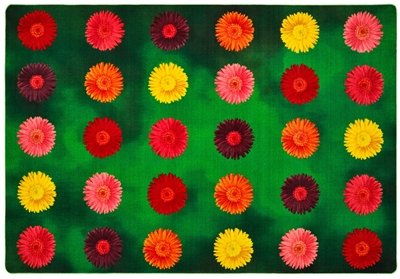 Flower Power Pixel Perfect Seating Rug