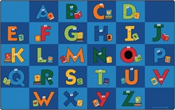 Reading Letters Library Rug - CFK6212XX - Carpets for Kids