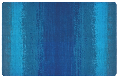 Water Stripes Pixel Perfect Rug - Blue