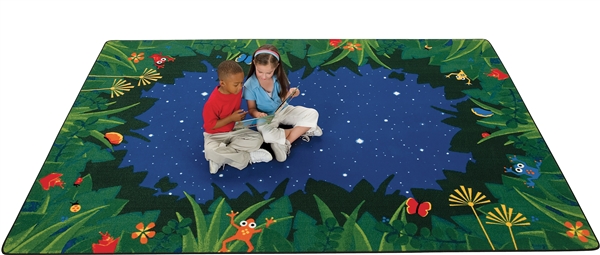 Peaceful Tropical Night Rug - CFK65XX - Carpets for Kids