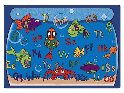 Alphabet Aquarium Rug - CFK89XX - Carpets for Kids