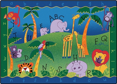 Alphabet Jungle Rug - CFK93XX - Carpets for Kids