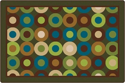 Calming Circles Rug Factory Second - Rectangle - 6' x 9' - CFK13726 - Carpets for Kids
