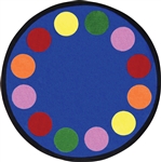 Lots of Dots Rug - Round - 7'7" - JC1430E - Joy Carpets