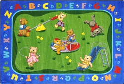 Teddy Bear Playground Rug - JC1437XX - Joy Carpets