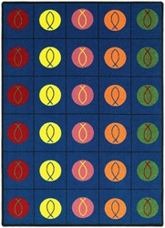 Circles & Symbols Rug - Rectangle - 5'4" x 7'8" - JC1497C - Joy Carpets