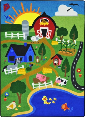 Happy Farm Rug - JCX1887XX - RTR Kids Rugs