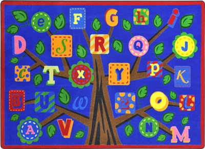 Alphabet Leaves Rug - JCX1892XX - RTR Kids Rugs