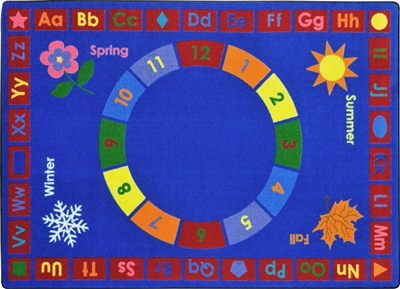 Learning Time Rug - JCX1921XX - RTR Kids Rugs