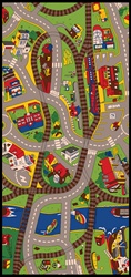 Ride The Train Play Rug - Rectangle - 36" x 80" - LC142 - Learning Carpets