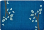 KIDSoft Branching Out Rug - Blue - Rectangle - 8' x 12' - CFK1058 - Carpets for Kids