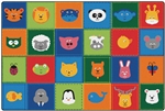 KIDSoft Animal Patchwork Rug - Primary - Rectangle - 8' x 12'