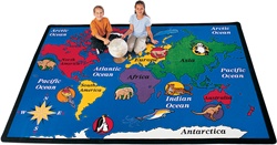 World Explorer Rug - CFK15XX - Carpets for Kids