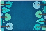 KIDSoft Tranquil Trees Rug - Blue - Rectangle - 7'6" x 12'
