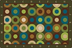 Alphabet Calming Circles Rug - Rectangle - 6' x 9' - CFK17726 - Carpets for Kids