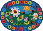 Ladybug Circletime Rug - Oval - 6'9" x 9'5" - CFK2006 - Carpets for Kids