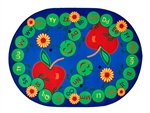 ABC Caterpillar Rug - Oval - 6'9" x 9'5" - CFK2295 - Carpets for Kids