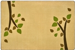 KIDSoft Branching Out Rug - Tan - Rectangle - 8' x 12' - CFK23758 - Carpets for Kids