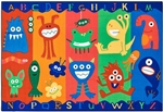 Alphabet Monsters Value Rug - Rectangle - 3' x 4'6"