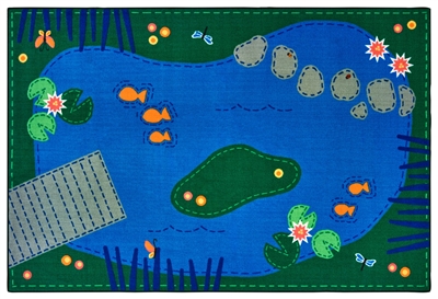 Tranquil Pond Value Rug - Rectangle - 3' x 4'6"