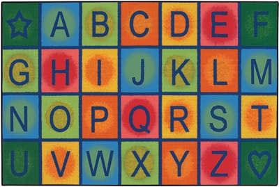 Simple Alphabet Blocks Value Rug - Rectangle - 3' x 4'6"