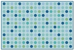 Microdots Value Rug - Light Blue - Rectangle - 3' x 4'6"