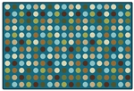 Microdots Value Rug - Teal - Rectangle - 3' x 4'6"