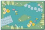 Tranquil Pond Value Rug - Green - Rectangle - 3' x 4'6"