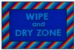 Rainbow Stripe Wipe & Dry Zone Value Mat - Rectangle - 3' x 4'6"
