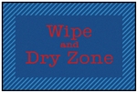 Blue & Red Zone Wipe & Dry Value Mat - Rectangle - 3' x 4'6"