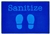 Stand to Sanitize Value Mat - Blue Shoes - Rectangle - 3' x 4'6"
