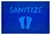 Stand to Sanitize Value Mat - Blue Feet - Rectangle - 3' x 4'6"