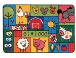 Old MacDonald Farm Value Rug - Rectangle - 4' x 6'