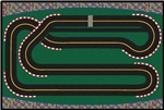Super Speedway Racetrack Value Rug - Rectangle - 4' x 6'