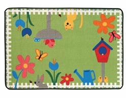 Garden Time Rug - Rectangle - 4' x 6' - CFK4867 - Carpets for Kids