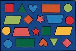 Color Shapes Rug - Rectangle - 4' x 6' - CFK4876 - Carpets for Kids