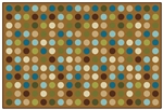 Microdots Value Rug - Brown - Rectangle - 4' x 6'