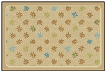 Sunshine Flowers Value Rug - Tan - Rectangle - 4' x 6'